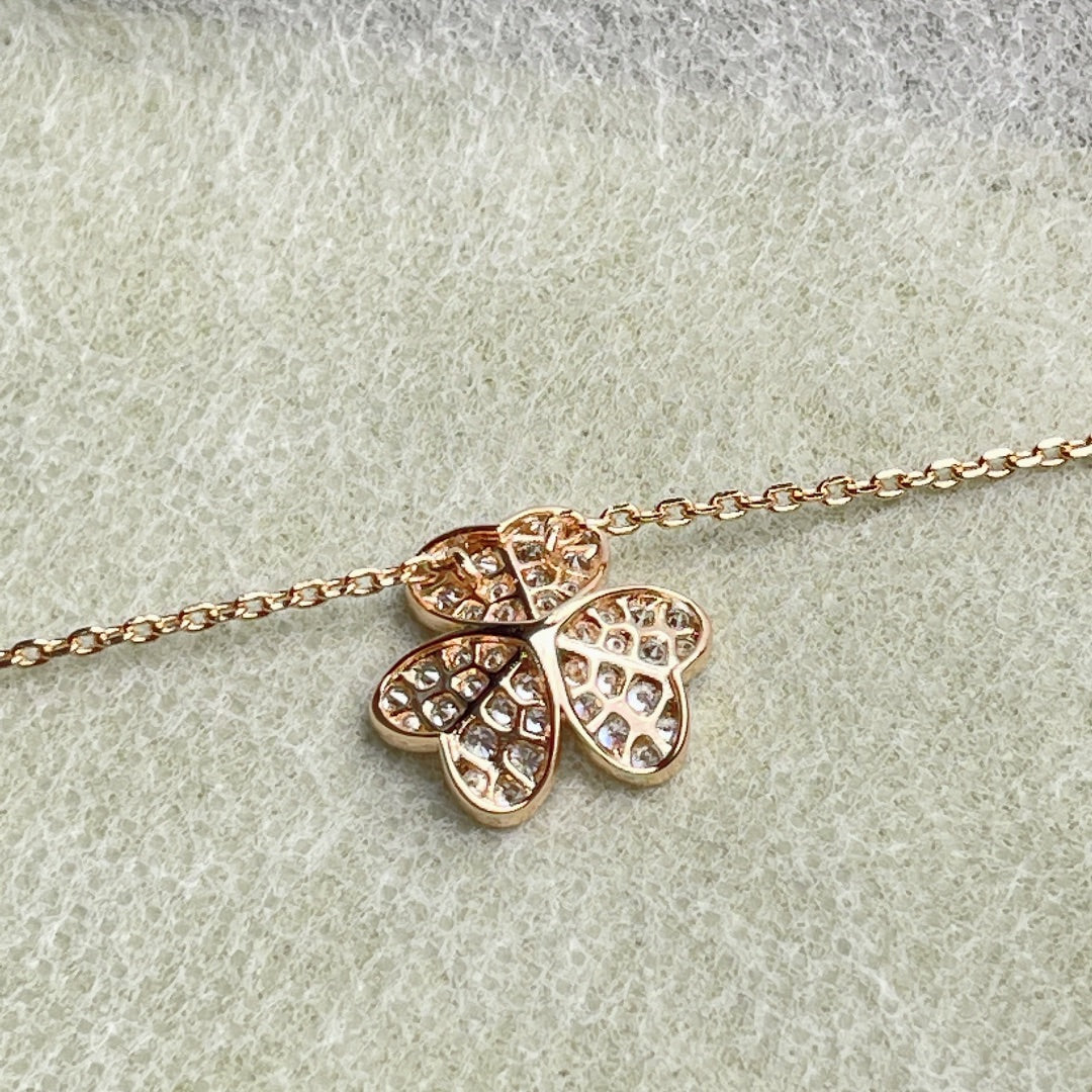[MIRA]FLOWER DIAMOND NECKLACE