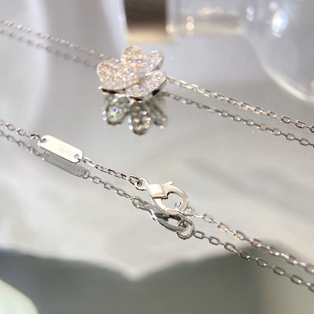 [MIRA]FLOWER DIAMOND NECKLACE
