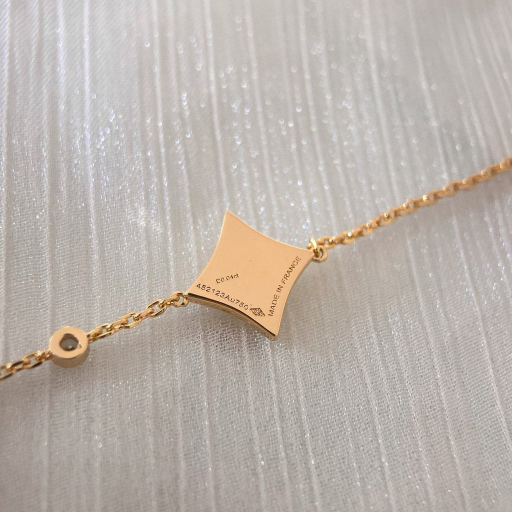 [MIRA]COLOR STAR PINK GOLD DIAMOND BRACELET