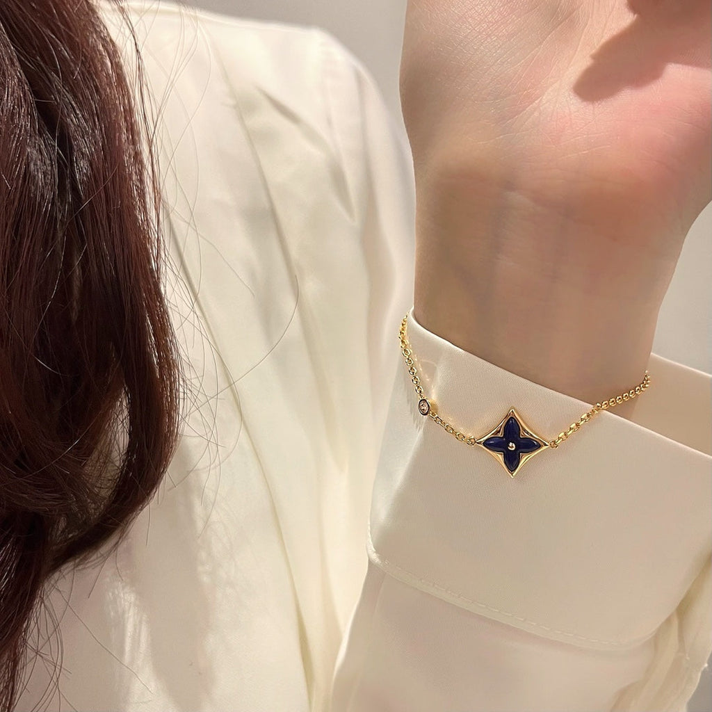[MIRA]COLOR STAR PINK GOLD DIAMOND BRACELET