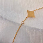 [MIRA]COLOR STAR CARNELIAN PINK GOLD DIAMOND BRACELET