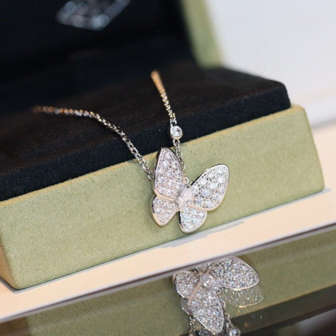 [MIRA]BUTTERFLY DIAMOND NECKLACE