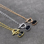 [MIRA]CHAINE VERSO BLACK CERAMIC  NECKLACE