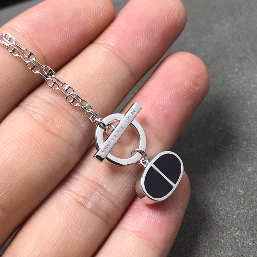 [MIRA]CHAINE VERSO BLACK CERAMIC  NECKLACE