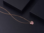 [MIRA]AMULETTE ROSE GOLD PINK MOP NECKLACE