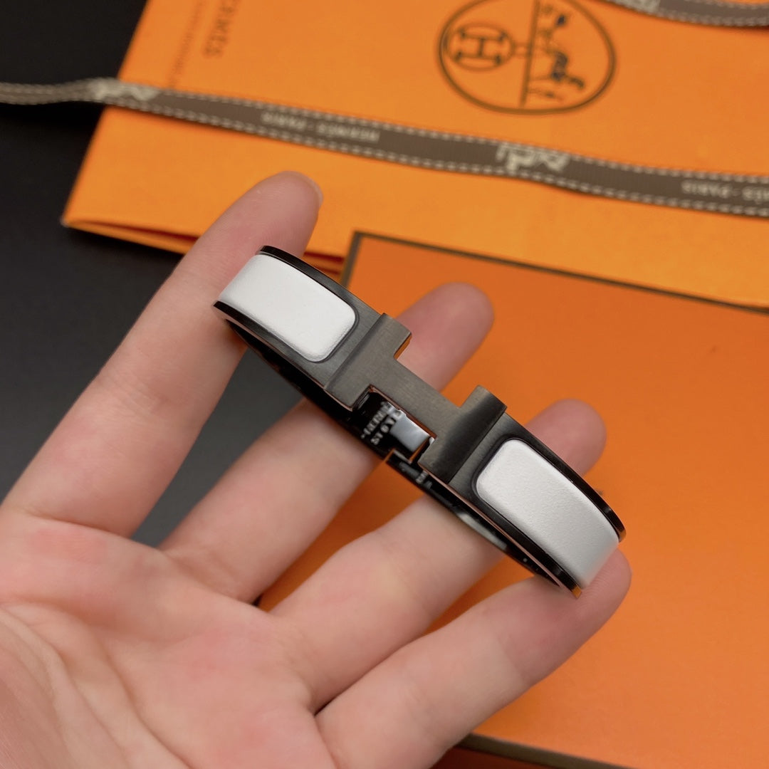 [MIRA]H BRACELET 12MM BLACK WHITE CERAMIC