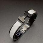 [MIRA]H BRACELET 12MM BLACK WHITE CERAMIC