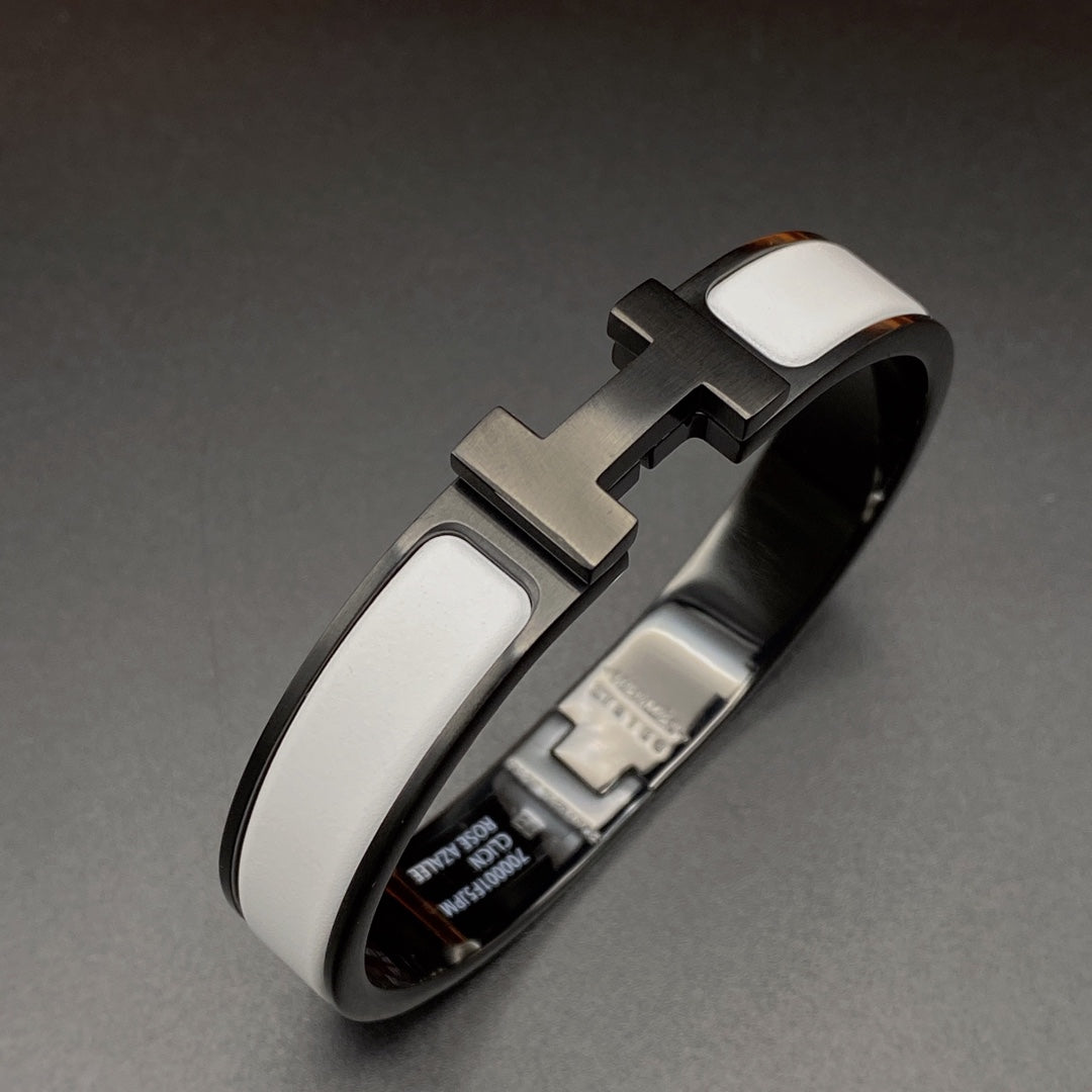 [MIRA]H BRACELET 12MM BLACK WHITE CERAMIC