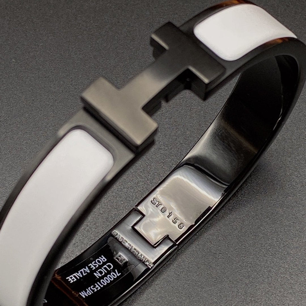 [MIRA]H BRACELET 12MM BLACK WHITE CERAMIC