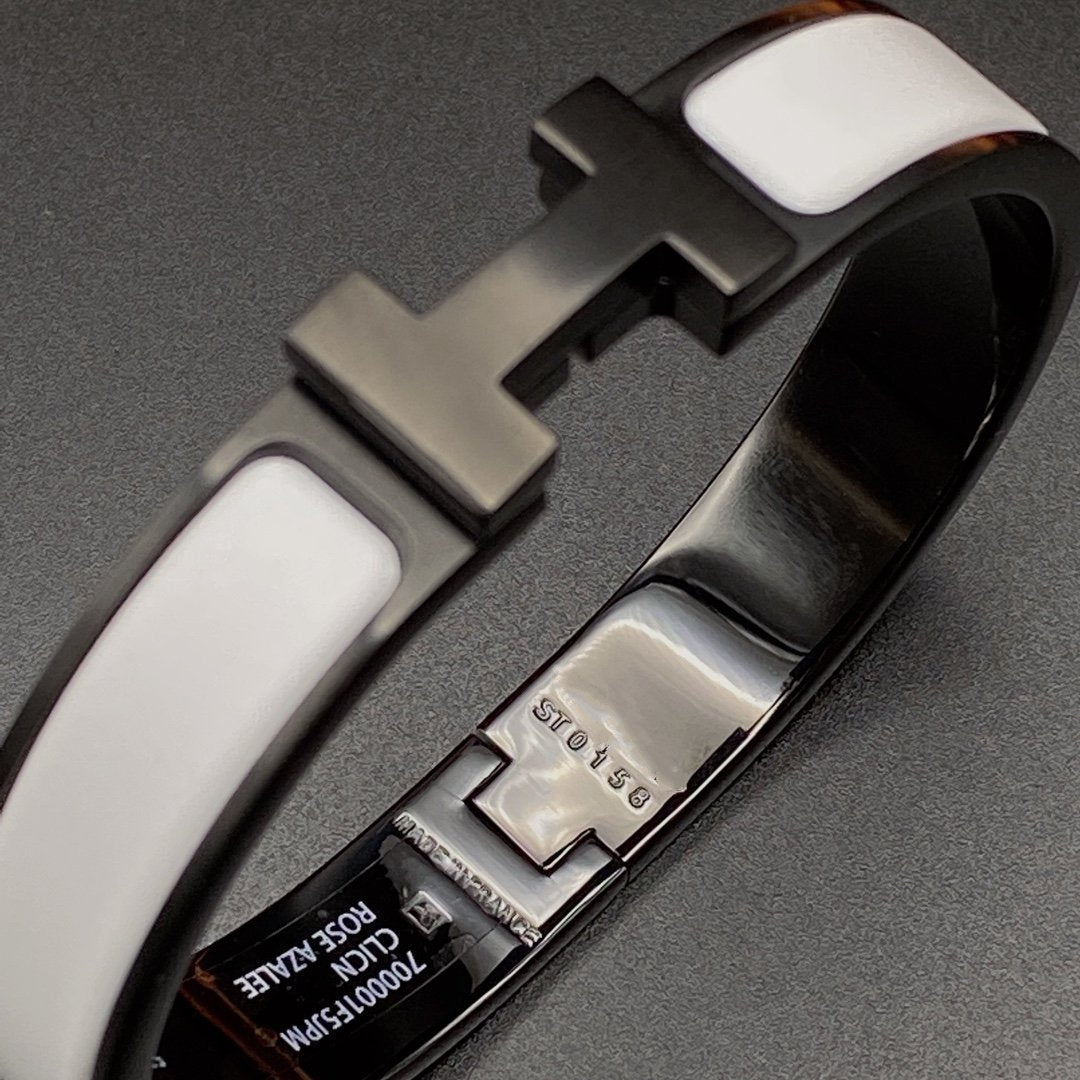 [MIRA]H BRACELET 12MM BLACK WHITE CERAMIC