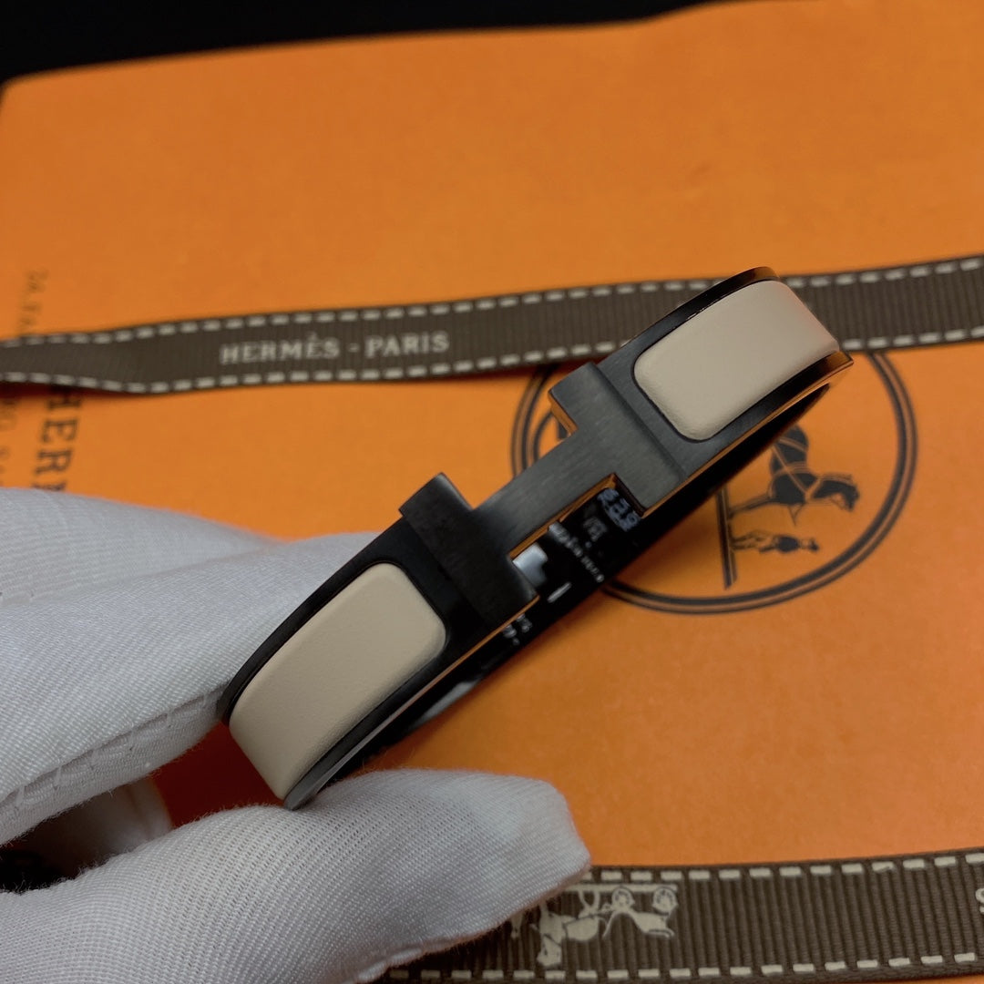 [MIRA]H BRACELET 12MM BLACK BEIGE CERAMIC