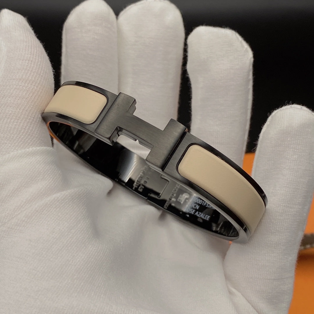 [MIRA]H BRACELET 12MM BLACK BEIGE CERAMIC
