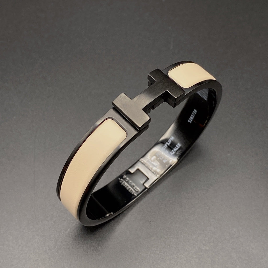 [MIRA]H BRACELET 12MM BLACK BEIGE CERAMIC
