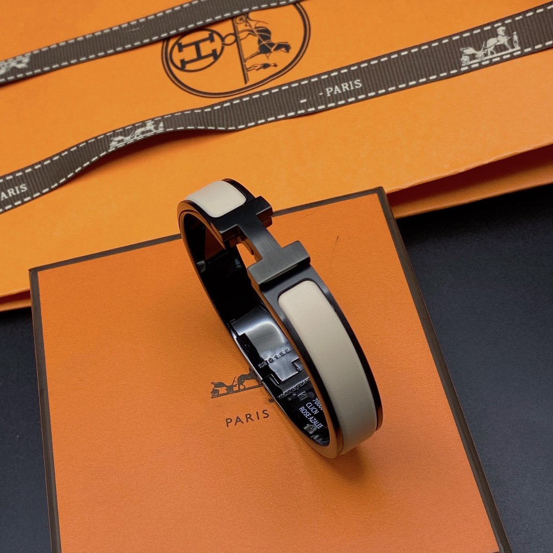[MIRA]H BRACELET 12MM BLACK BEIGE CERAMIC
