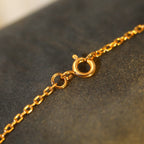 [MIRA]SUN PEDANT PINK GOLD 1 DIAMOND NECKLACE