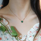[MIRA]SUN PEDANT PINK GOLD 1 DIAMOND NECKLACE
