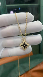 [MIRA]STAR PEDANT PINK GOLD DIAMOND NECKLACE