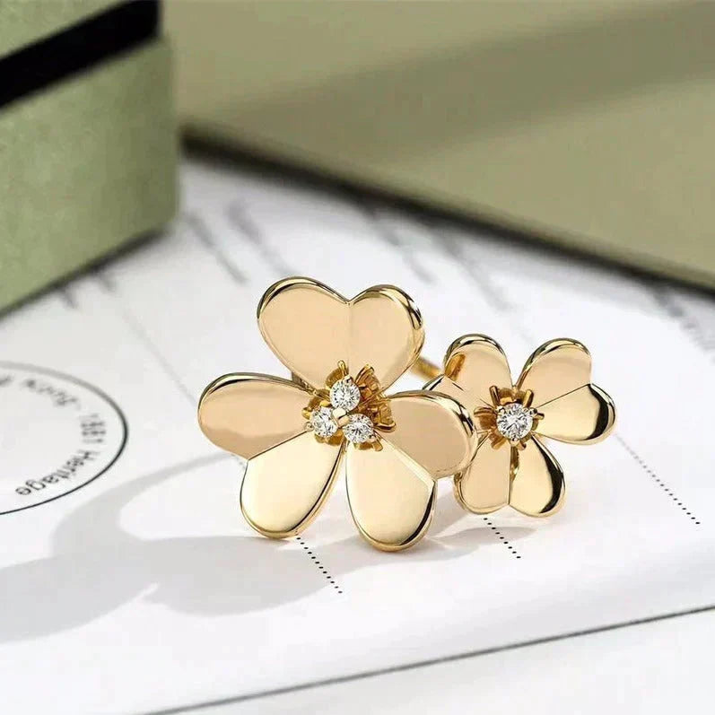 [MIRA]CLOVER COMOS GOLD DIAMOND RING