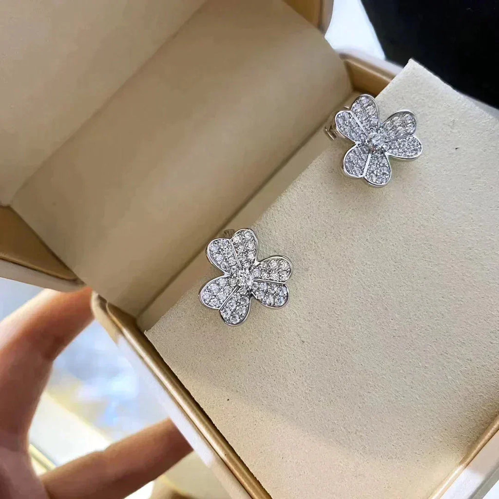 [MIRA]CLOVER COMOS DIAMOND EARRINGS SILVER