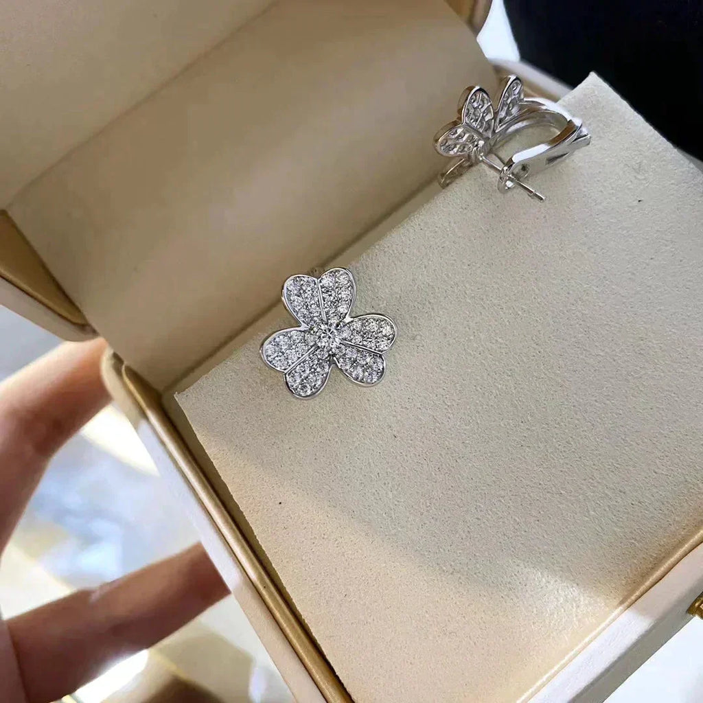 [MIRA]CLOVER COMOS DIAMOND EARRINGS SILVER