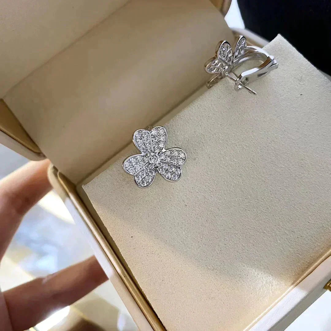 [MIRA]CLOVER COMOS DIAMOND EARRINGS SILVER