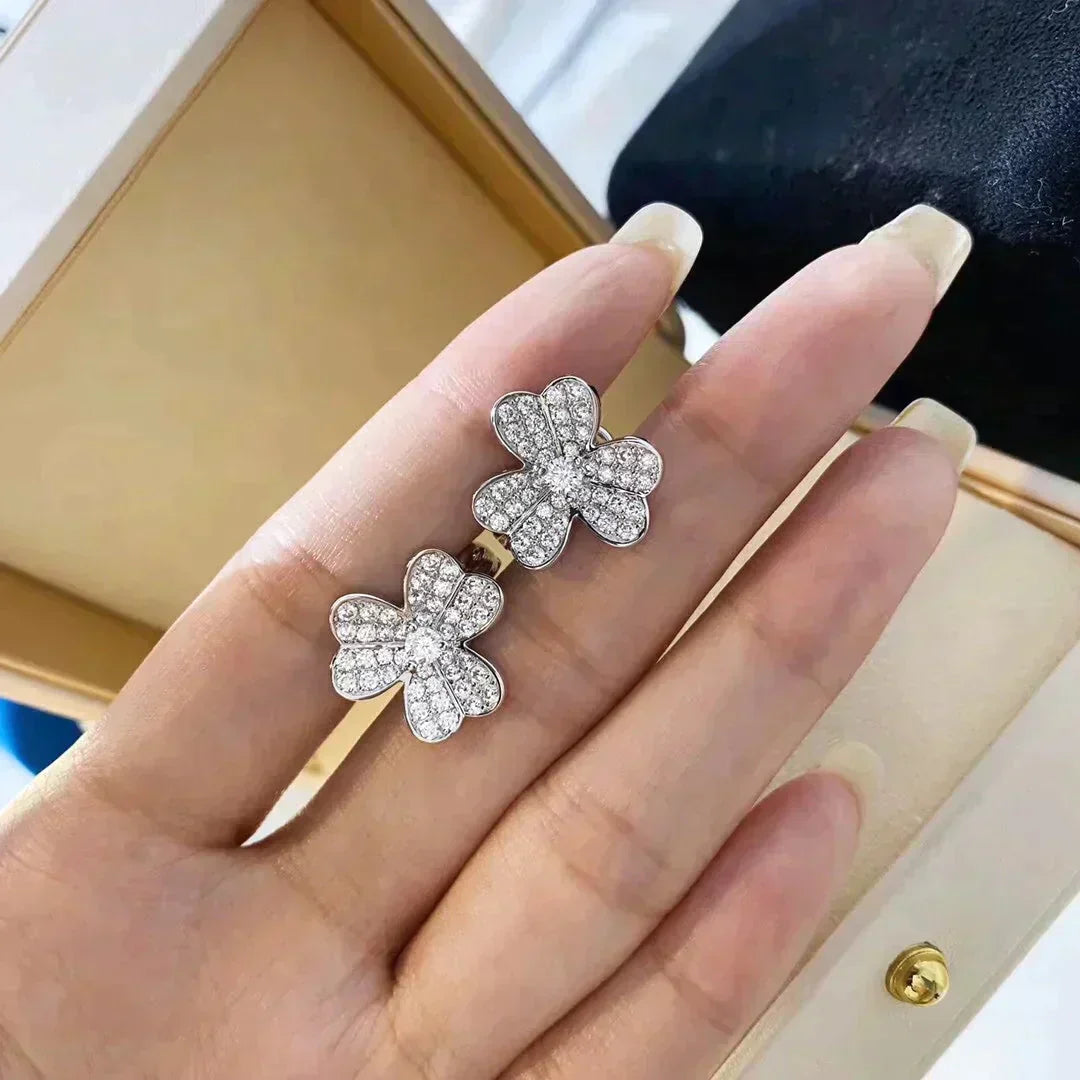 [MIRA]CLOVER COMOS DIAMOND EARRINGS SILVER