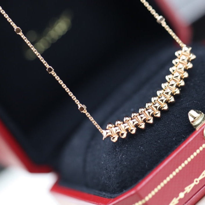 [MIRA]CLASH PINK GOLD NECKLACE