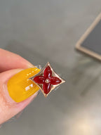 [MIRA]STAR AND SUN PINK GOLD CARNELIAN STUD EARRINGS