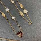 [MIRA]LUCKY SPRING 15 MOTIFS GOLD NECKLACE