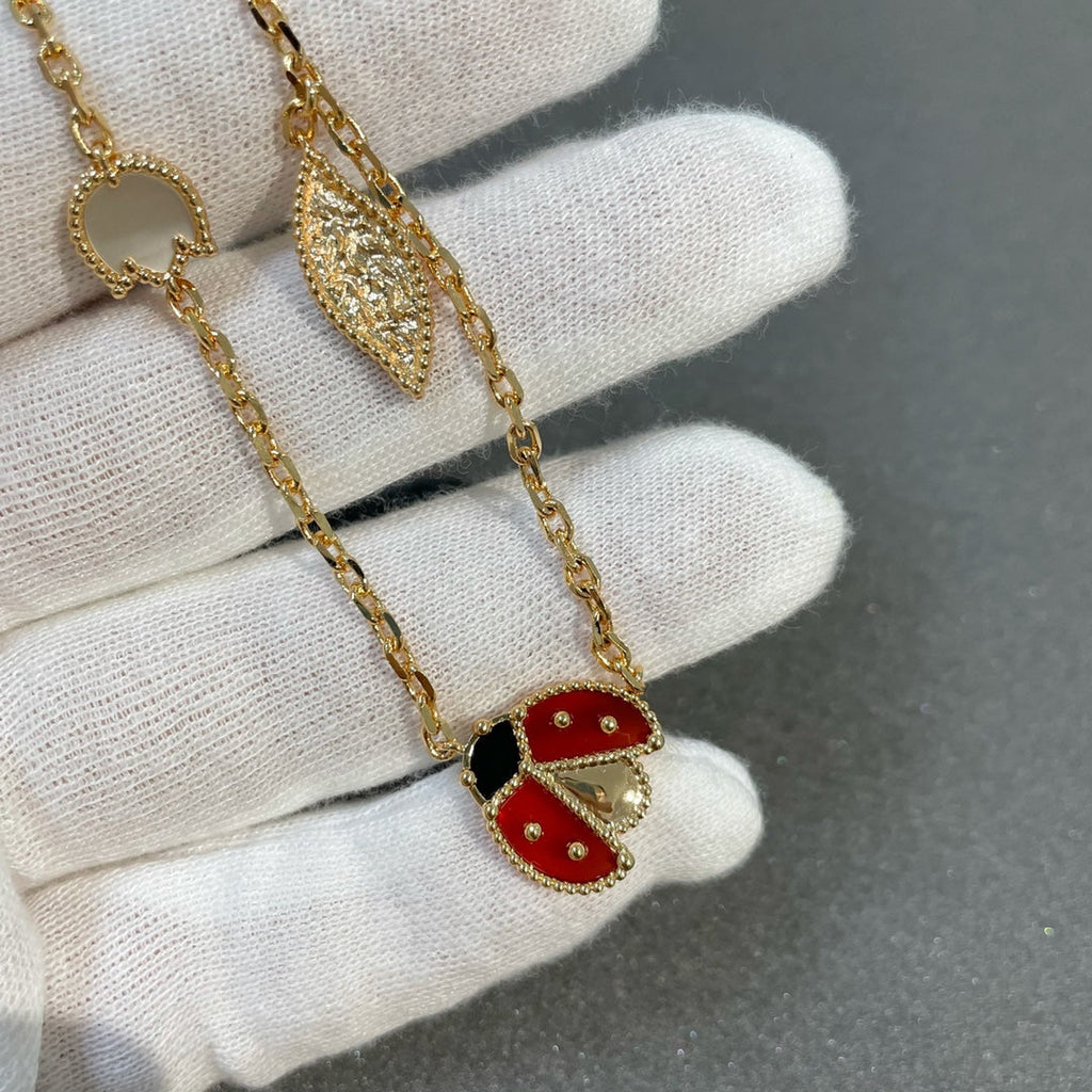 [MIRA]LUCKY SPRING 15 MOTIFS GOLD NECKLACE