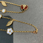 [MIRA]LUCKY SPRING 15 MOTIFS GOLD NECKLACE