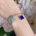 [MIRA]LUCKY SPRING SILVER BRACELET 4 MOTIF