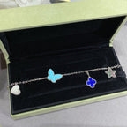[MIRA]LUCKY SPRING SILVER BRACELET 4 MOTIF