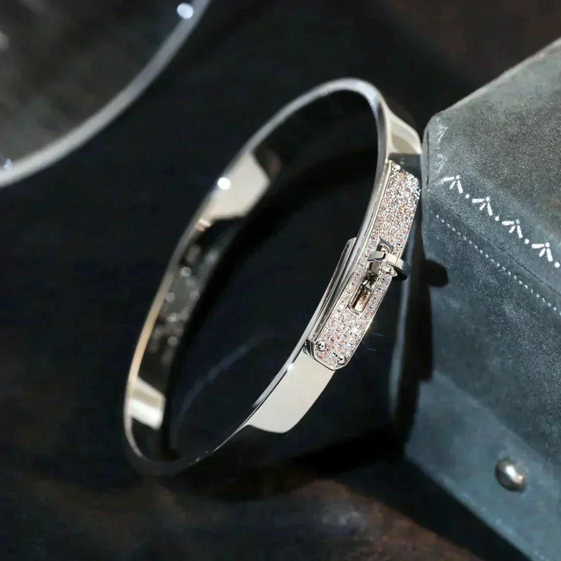[MIRA]KELLY SILVER DIAMOND BRACELET