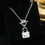 [MIRA]POP H PEDANT SILVER NECKLACE