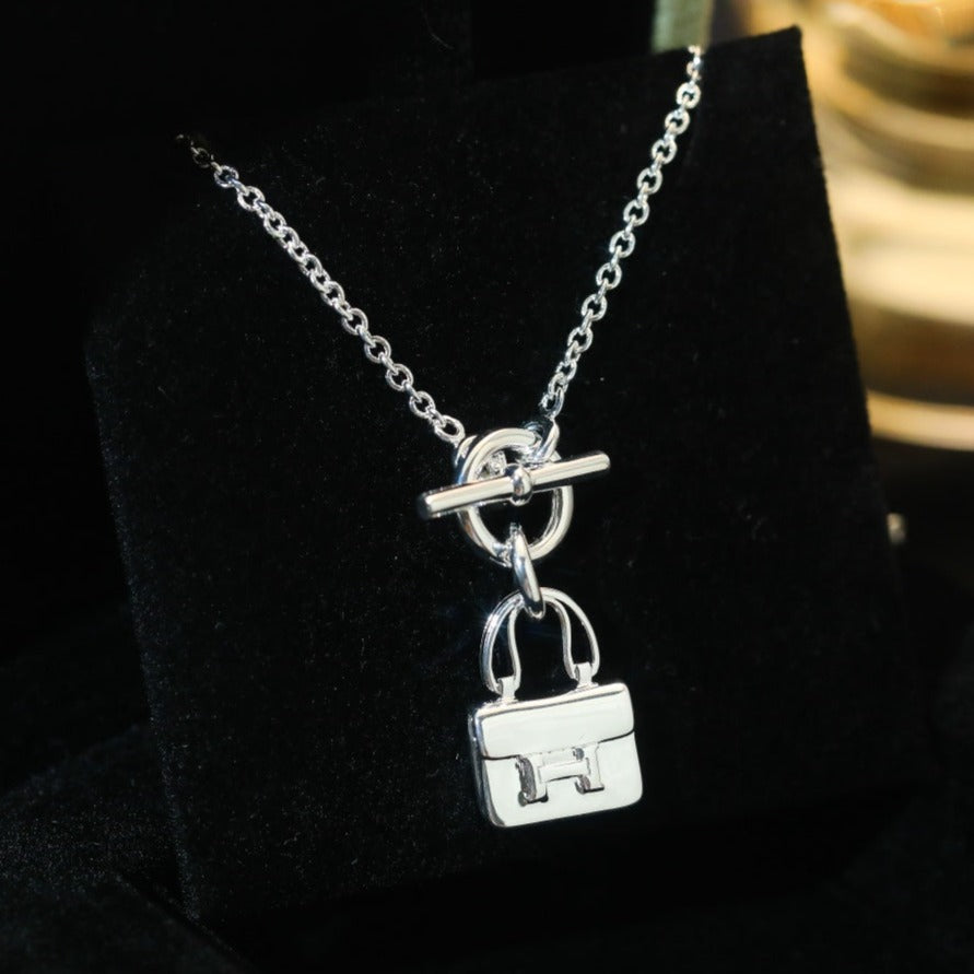 [MIRA]POP H PEDANT SILVER NECKLACE