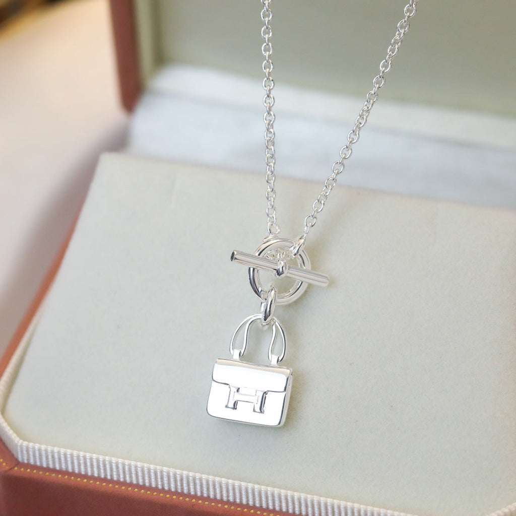 [MIRA]POP H PEDANT SILVER NECKLACE