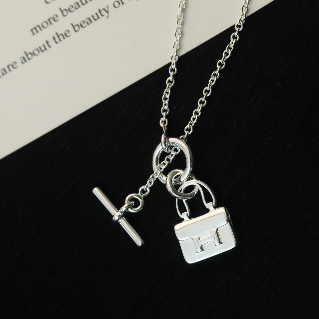 [MIRA]POP H PEDANT SILVER NECKLACE