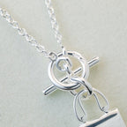 [MIRA]POP H PEDANT SILVER NECKLACE
