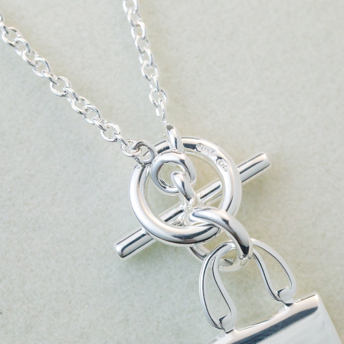 [MIRA]POP H PEDANT SILVER NECKLACE