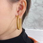 [MIRA]CLASH HOOP EARRINGS