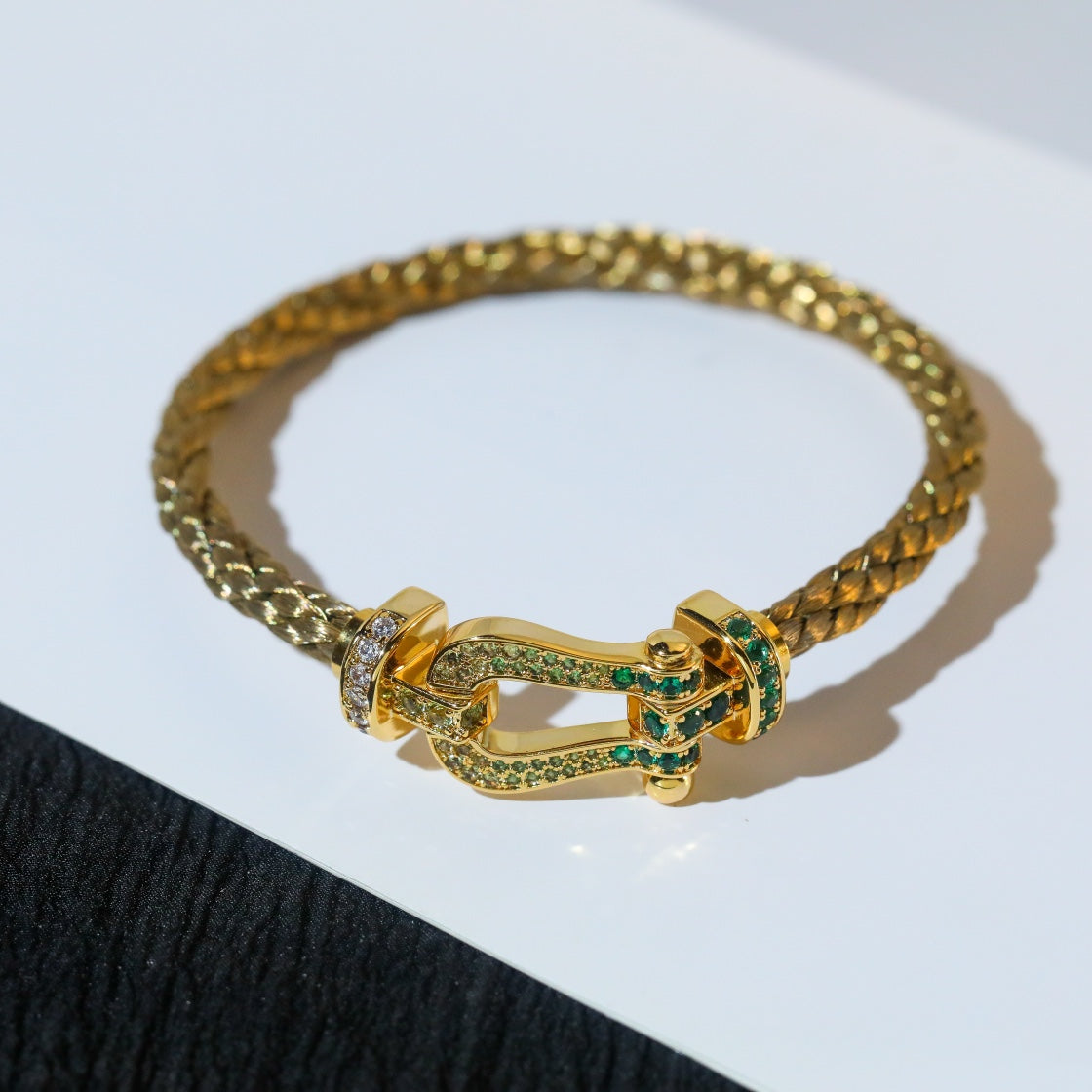 [MIRA]FORCE 10 GOLD GREEN DIAMOND PAVED