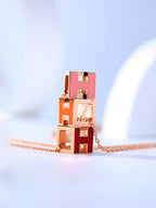 [MIRA]H CAGE PINK GOLD NECKLACE