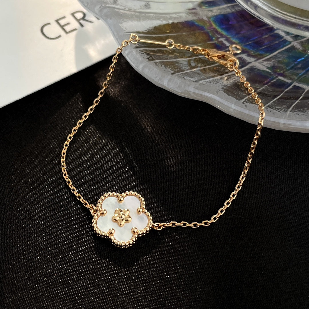 [MIRA]LUCKY SPRING ROSE GOLD MOP BRACELET