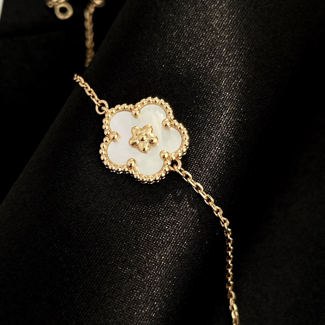 [MIRA]LUCKY SPRING ROSE GOLD MOP BRACELET
