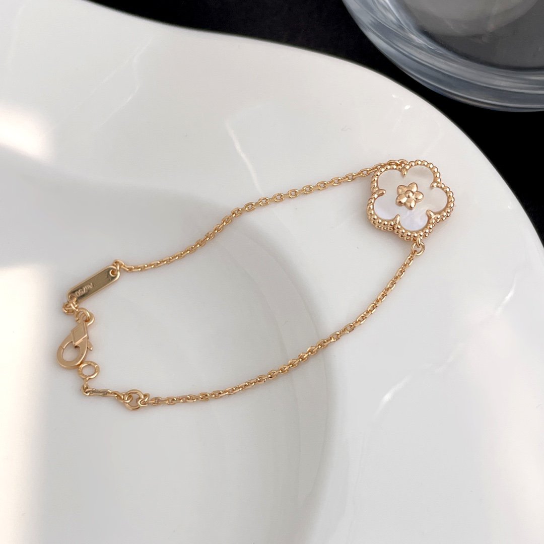 [MIRA]LUCKY SPRING ROSE GOLD MOP BRACELET