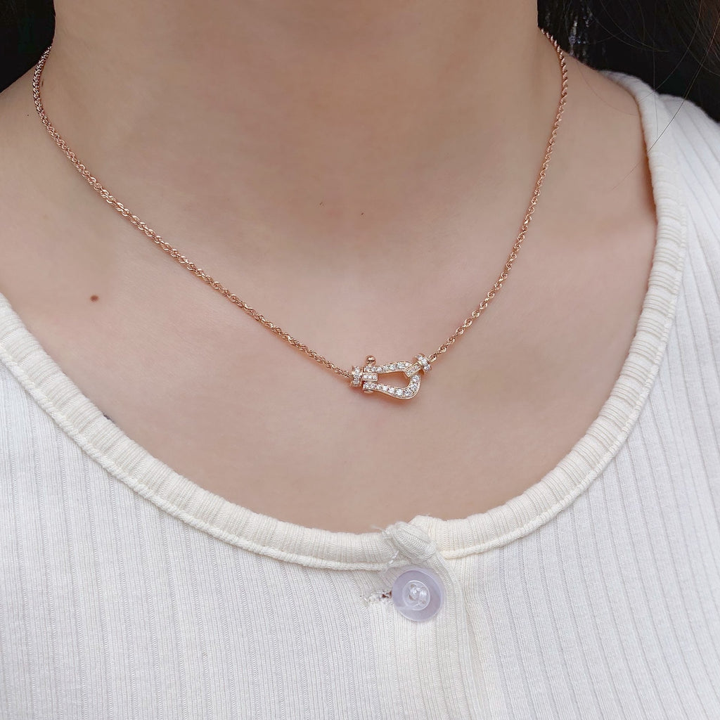 [MIRA]FORCE 10 PINK GOLD DIAMOND NECKLACE