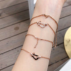 [MIRA]FORCE 10 PINK GOLD DIAMOND NECKLACE