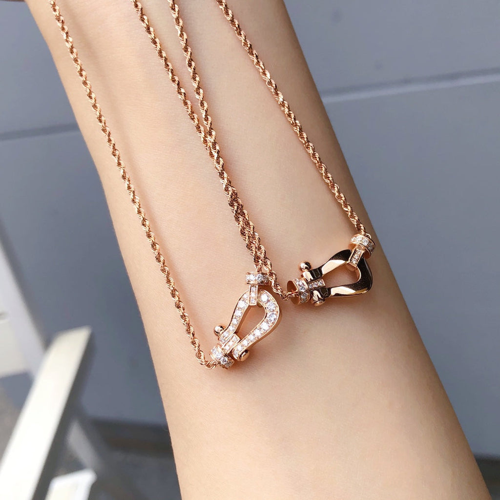 [MIRA]FORCE 10 PINK GOLD DIAMOND NECKLACE