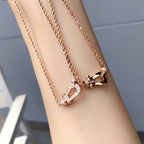 [MIRA]FORCE 10 PINK GOLD DIAMOND NECKLACE